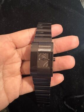 DKNY Bronze Bracelet Watch with Rectangular Dial